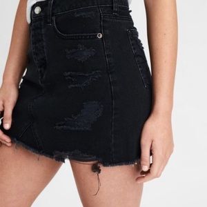 American eagle vintage high waisted jean skirt